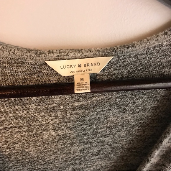 👗Lucky Brand Wrap Dress Grey. Size M - Picture 14 of 14